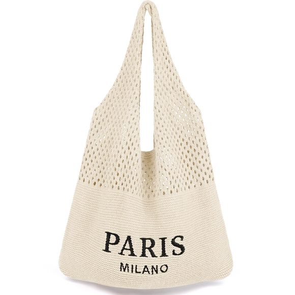 Crochet Bags Summer Beach Tote Bag Aesthetic Tote Bag Hiie Bag xD - Picture 1 of 6